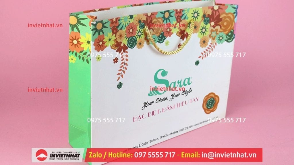 in túi giấy invietnhat sara 80