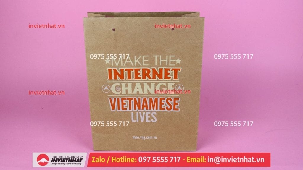 in túi giấy invietnhat kraft 87