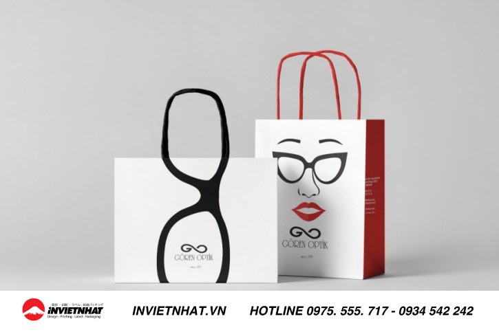 Mẫu in túi giấy giá rẻ chất liệu Ivory