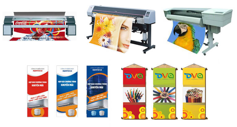Băng rôn được thiết kế như một poster quảng cáo cỡ lớn, dùng để thu hút khách hàng tiềm năng