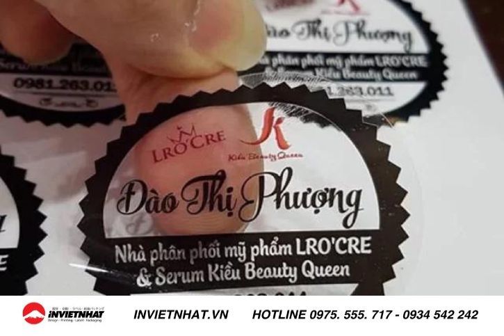 Tem giấy được dùng nhiều trong quá trình thiết kế, quảng bá thương hiệu