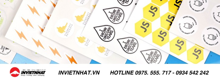 In Hình Dán Theo Yêu Cầu, In Sticker Giá Rẻ Lấy Ngay Tại TPHCM