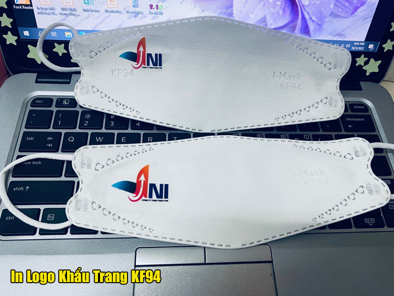 mau in logo len khau trang KF94 lay nhanh