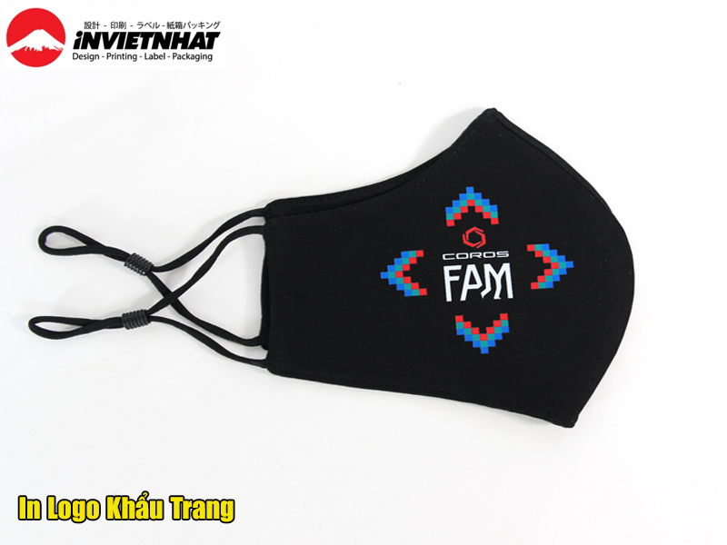 các màu khẩu trang vai y tế Kf94 in logo