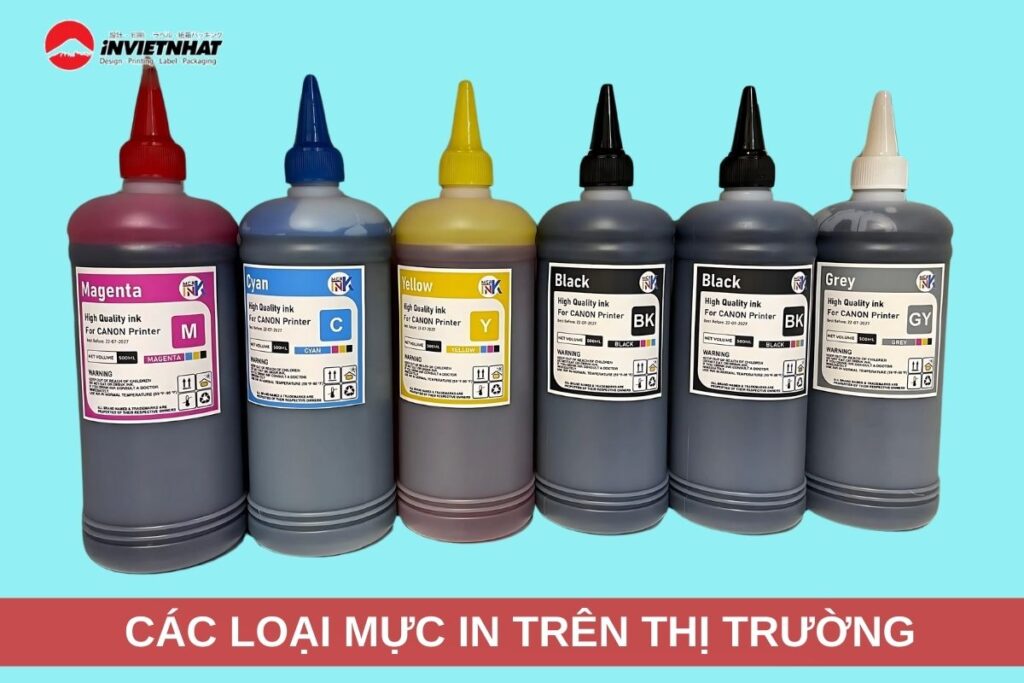 cac loai muc in tren thi truong