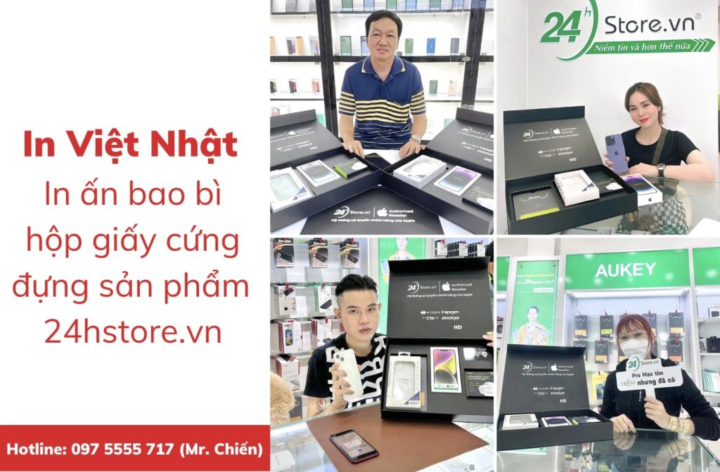 In Việt Nhật tự hào là đối tác của 24h Store