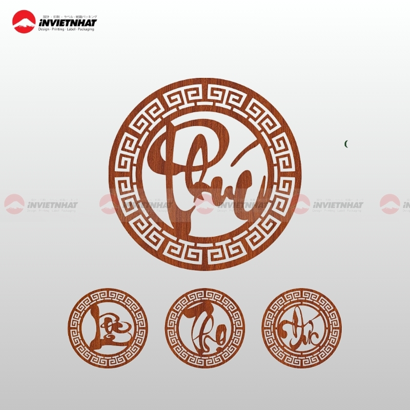 Mau chu Phuc Loc Tho cat CNC