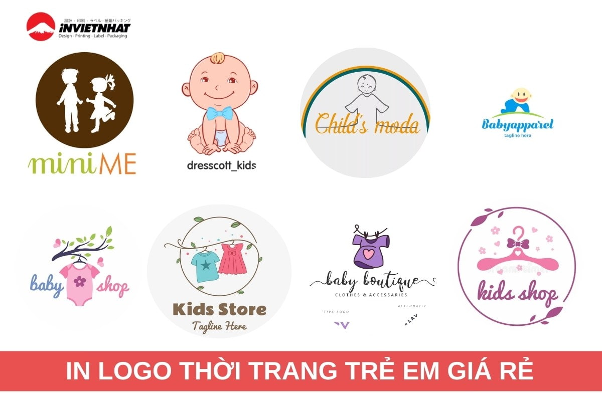 mau logo thoi trang tre em doc dao