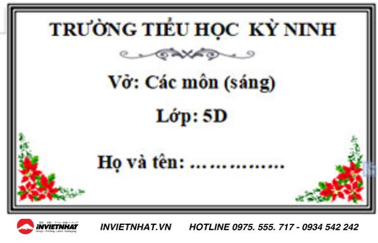 Mẫu nhãn hoa đỏ được biết đến là một trong những mẫu nhãn hồ sơ đẹp nhất