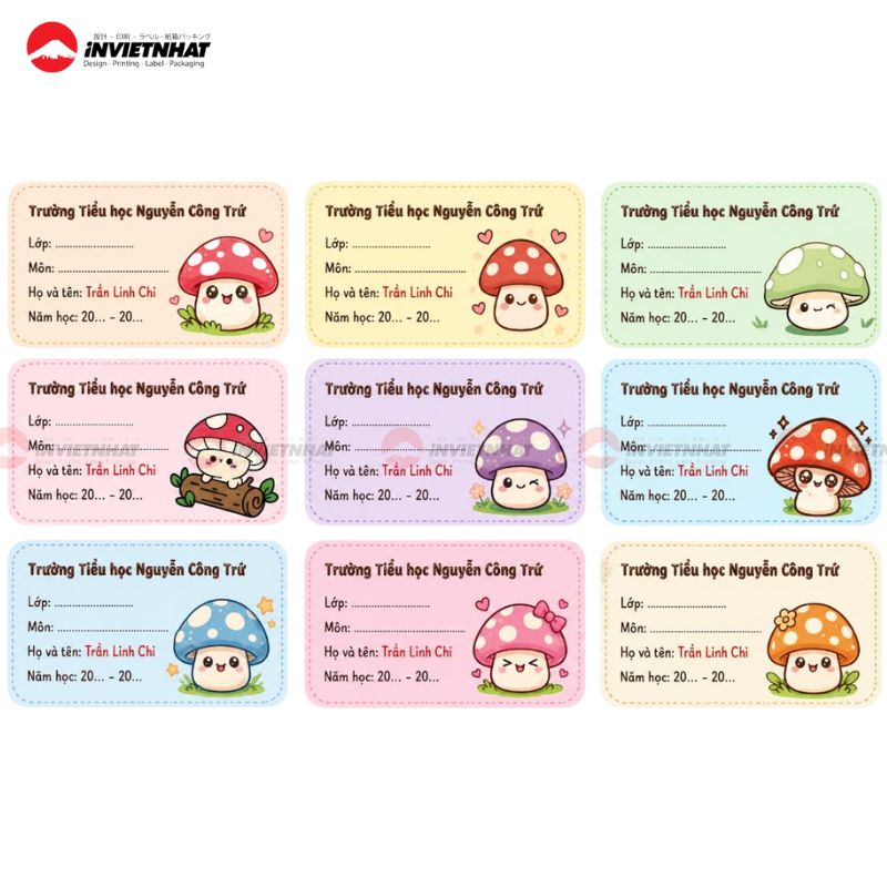 mẫu nhãn vở 2
