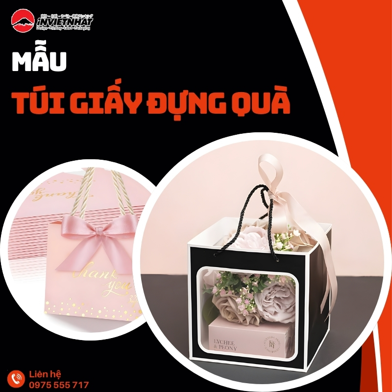 Các mẫu túi giấy đựng quà tặng đẹp