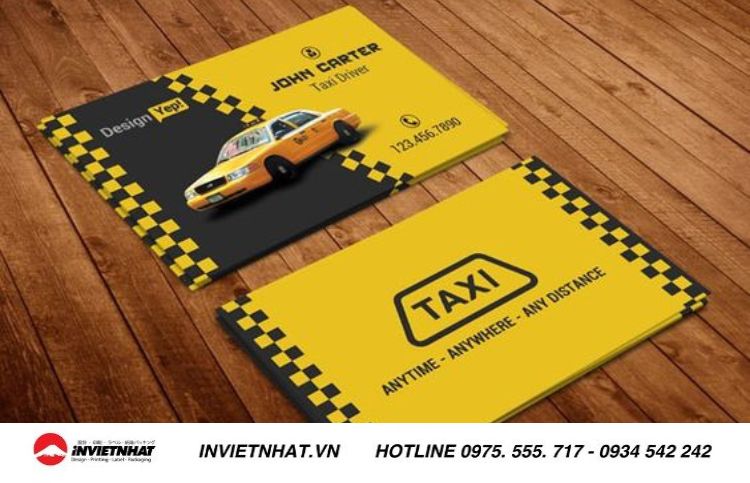 Mẫu card visit taxi độc đáo