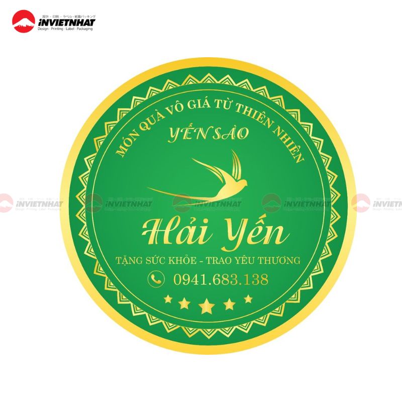 17+ Mẫu tem yến sào đẹp cao cấp và sang trọng 3 tem yến sào 3