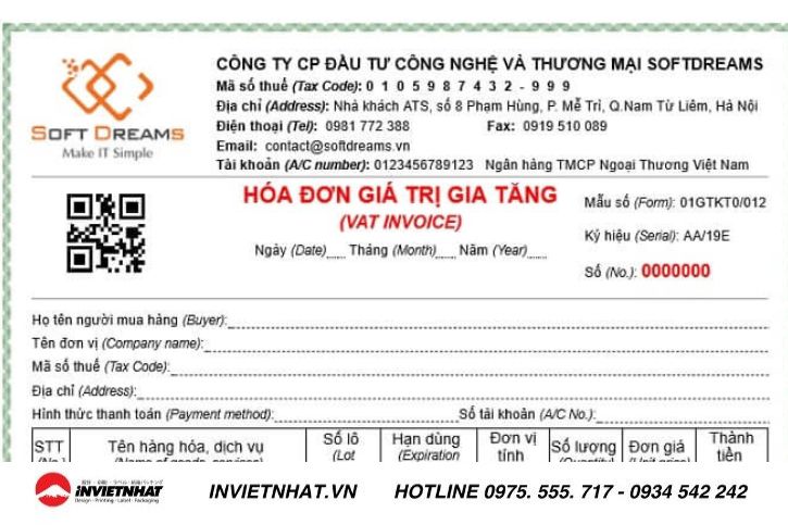 in hoá đơn điện tử