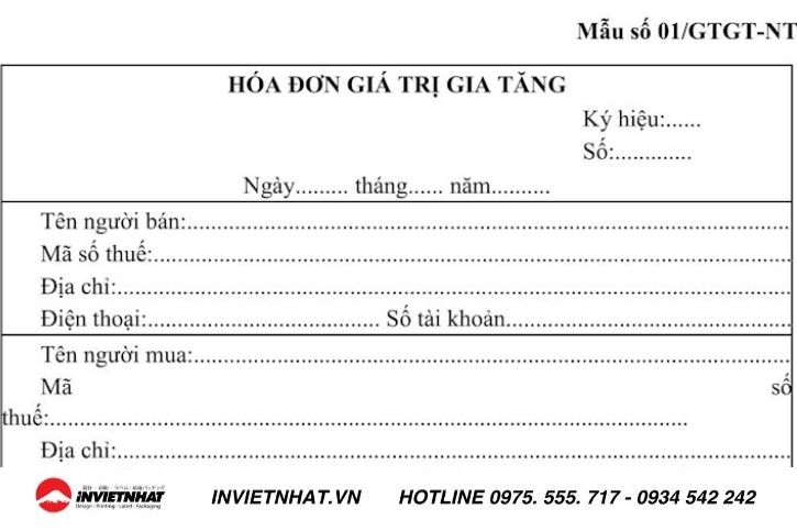 in hoá đơn giá trị gia tăng