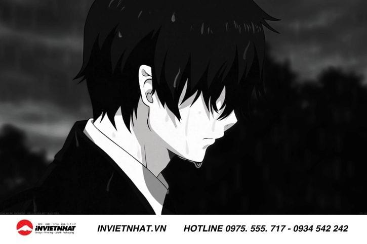 Hình nền đen anime buồn