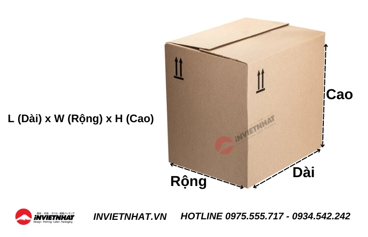 Cách đo kích thước hộp carton