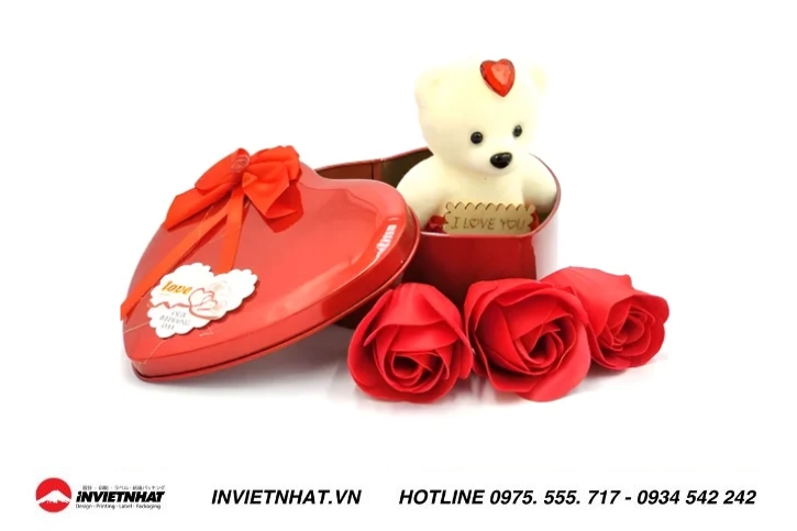 Hộp quà tặng valentine hình trái tim