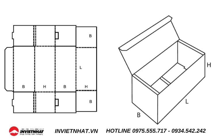 Thiết kế hộp giấy trên phần mềm chuyên ngành