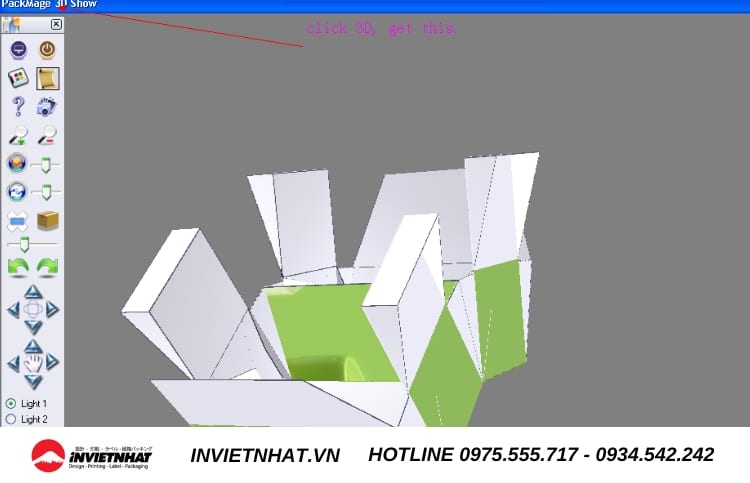 Phần mềm thiết kế hộp giấy Packmage