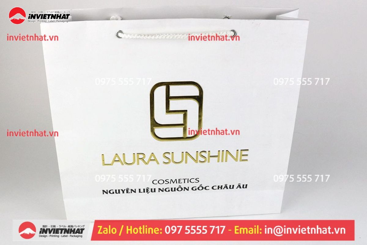 In Ấn Bao Bì Túi Hộp Giấy In Decal Tại Quận Bình Thạnh Giá Rẻ 2 Nhan xet tot ve in tui giay quan Binh Thanh tu cua hang my pham Laura Sunshine - Nhat Kim Anh