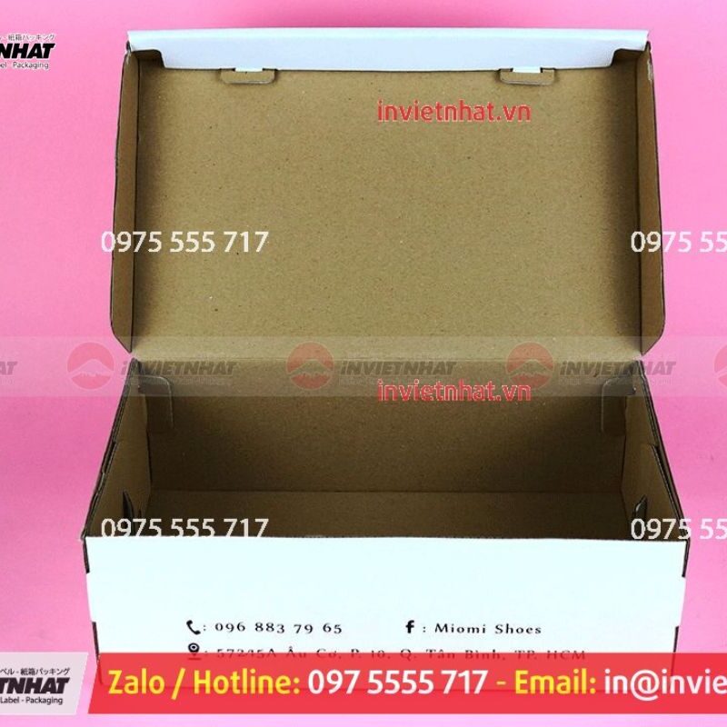 In hộp giấy nắp gài 2 Hộp giấy carton