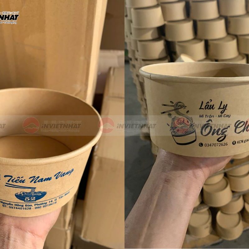 In hộp giấy đựng thức ăn nhanh