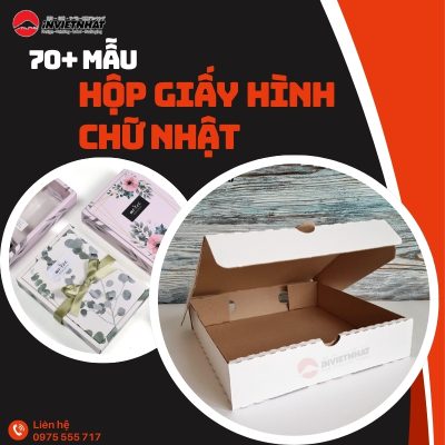 hộp giấy hình chữ nhật