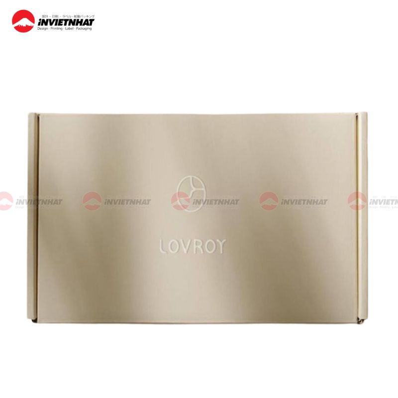 hộp giấy ivory màu be