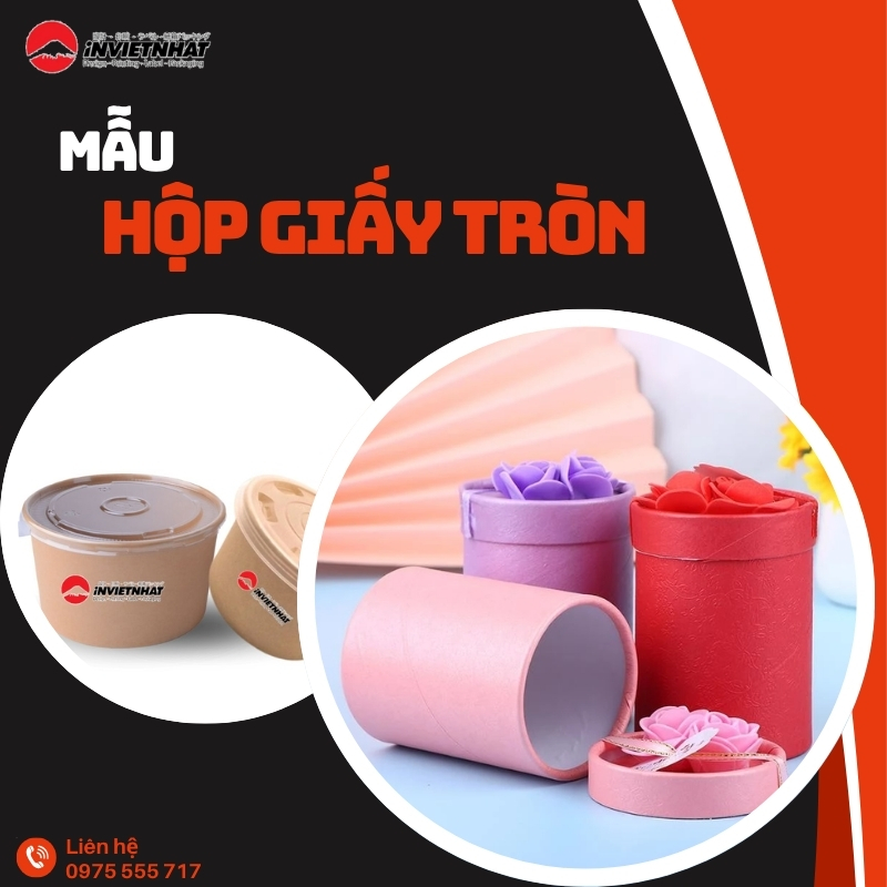 hộp giấy tròn