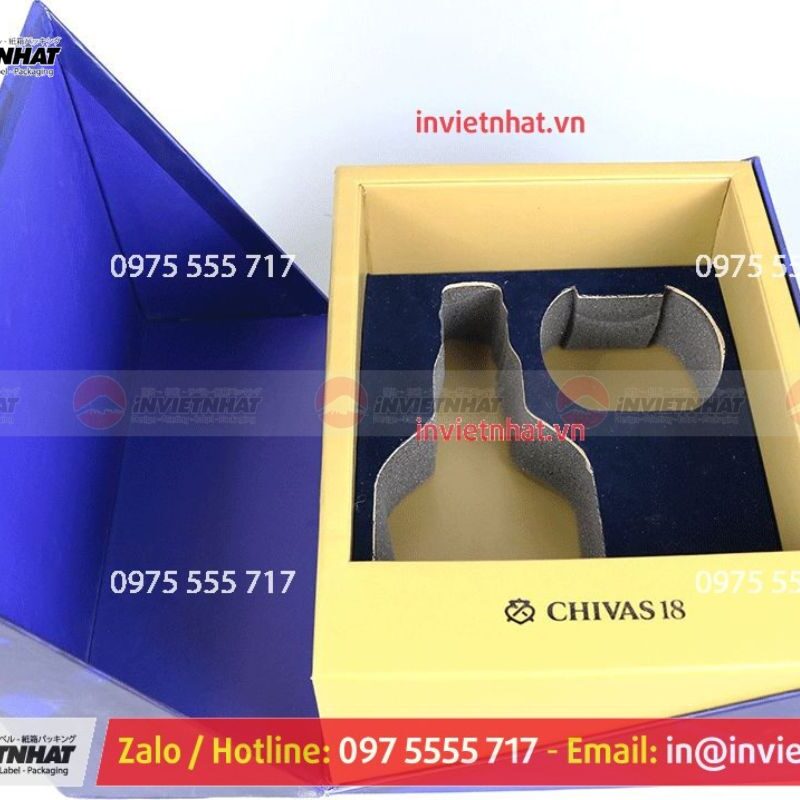 In hộp giấy đựng rượu 8 Mẫu hộp giấy bìa cứng đựng rượu chivas 18