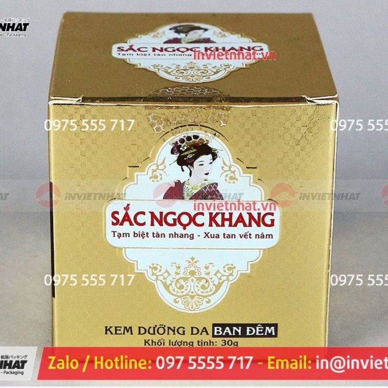 In hộp giấy nắp gài 4 Hộp giấy meatalize