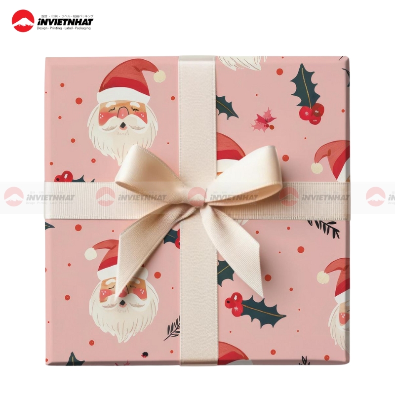 mau hop qua Noel giay carton