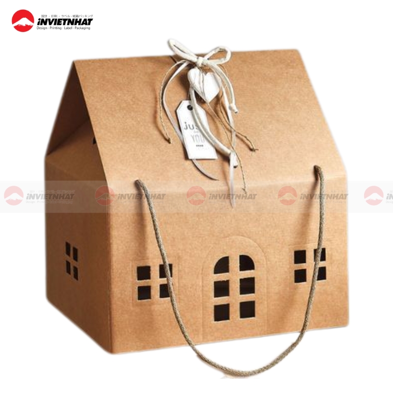 mau hop qua Noel giay kraft