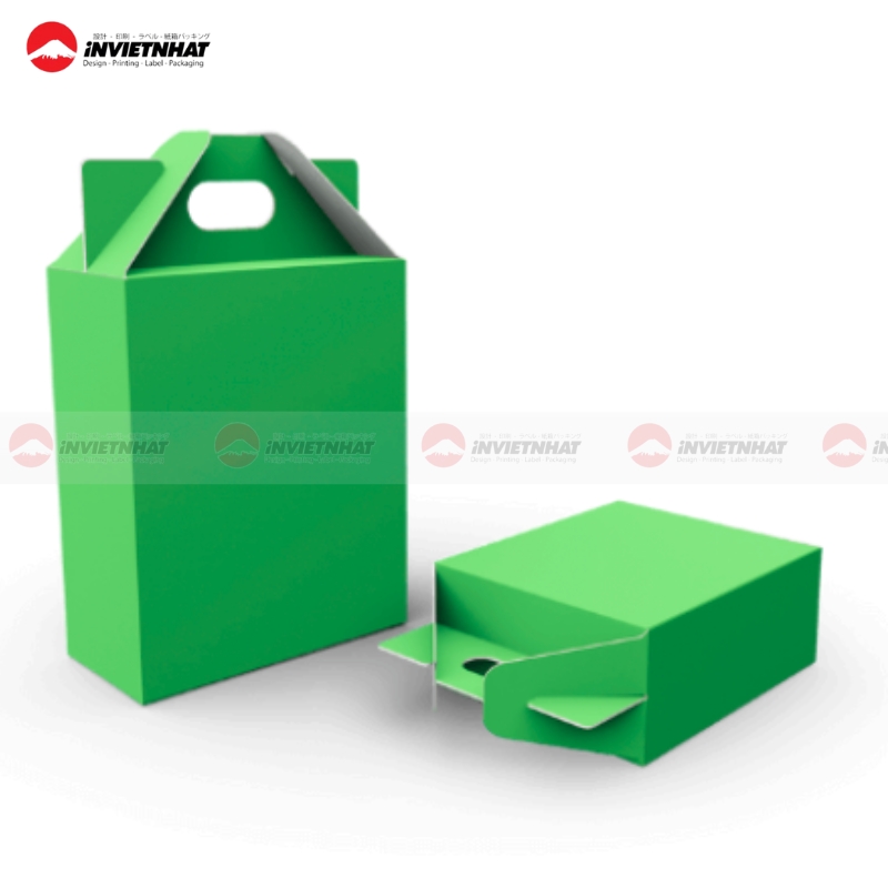 15+ Mẫu hộp giấy có quai xách CHẮC CHẮN, thiết kế đẹp 25 Mau hop giay quai xach lien than