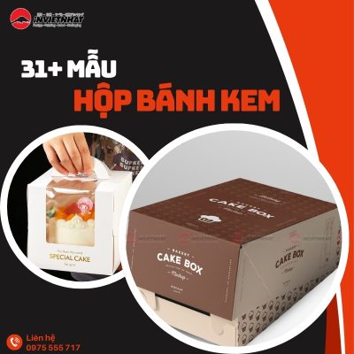 hộp bánh kem