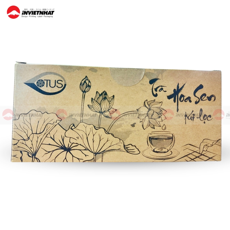 hop giay kraft dung tra hoa sen