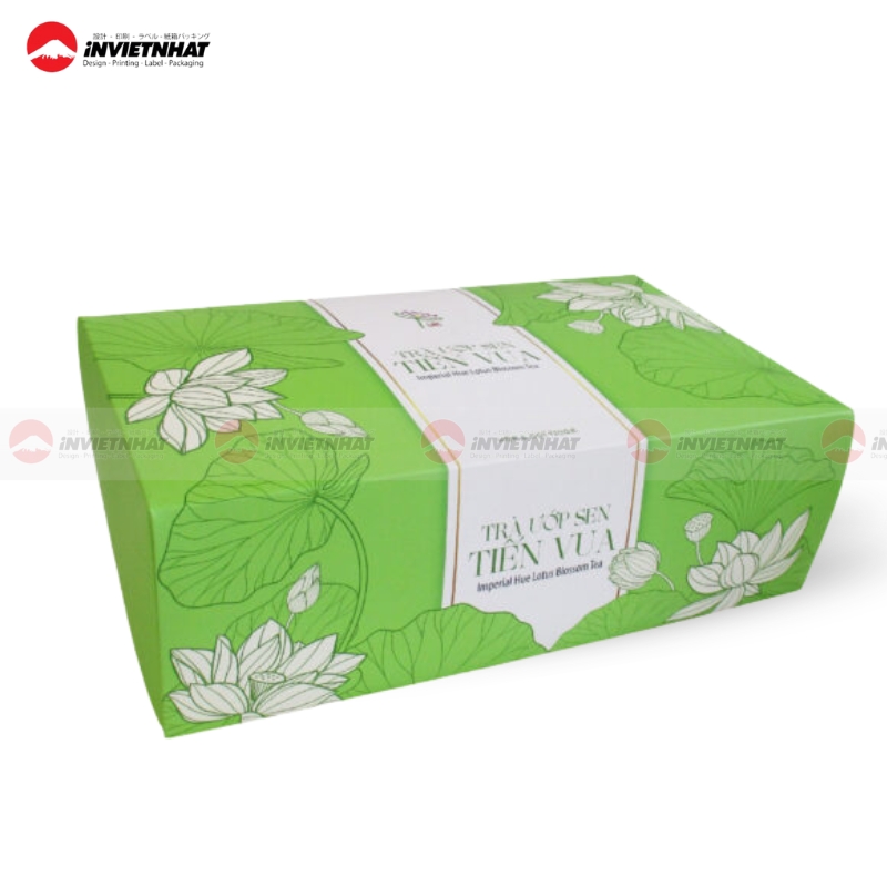 hop giay nap gai dung tra hoa sen