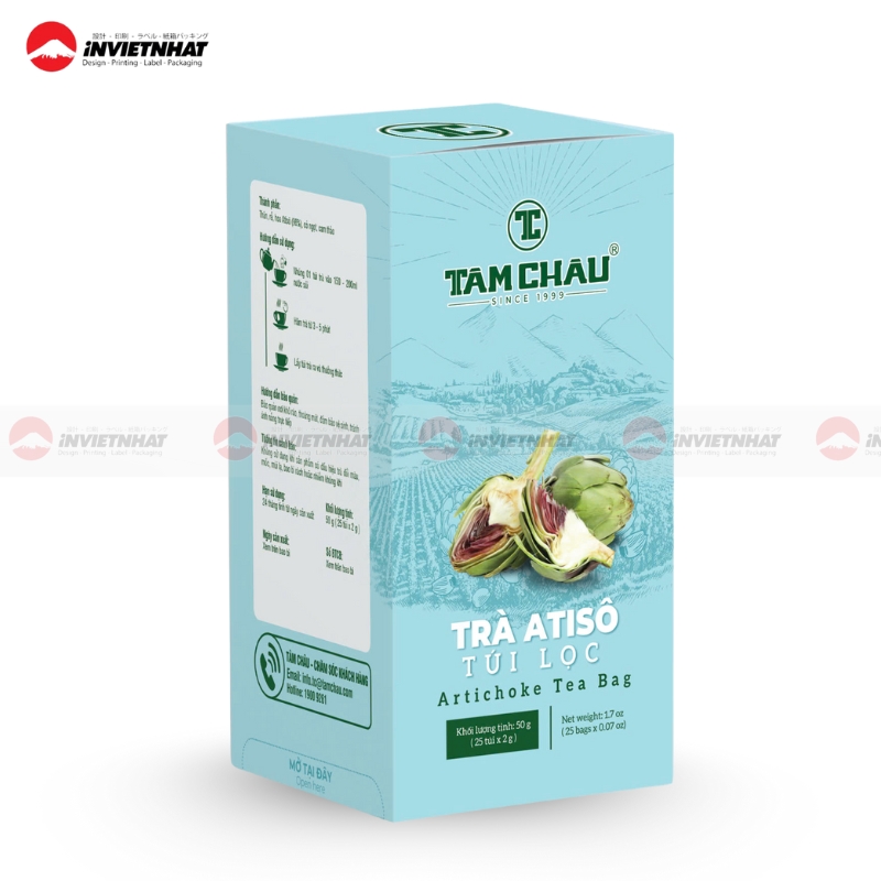 in hop giay dung tra atiso tui loc