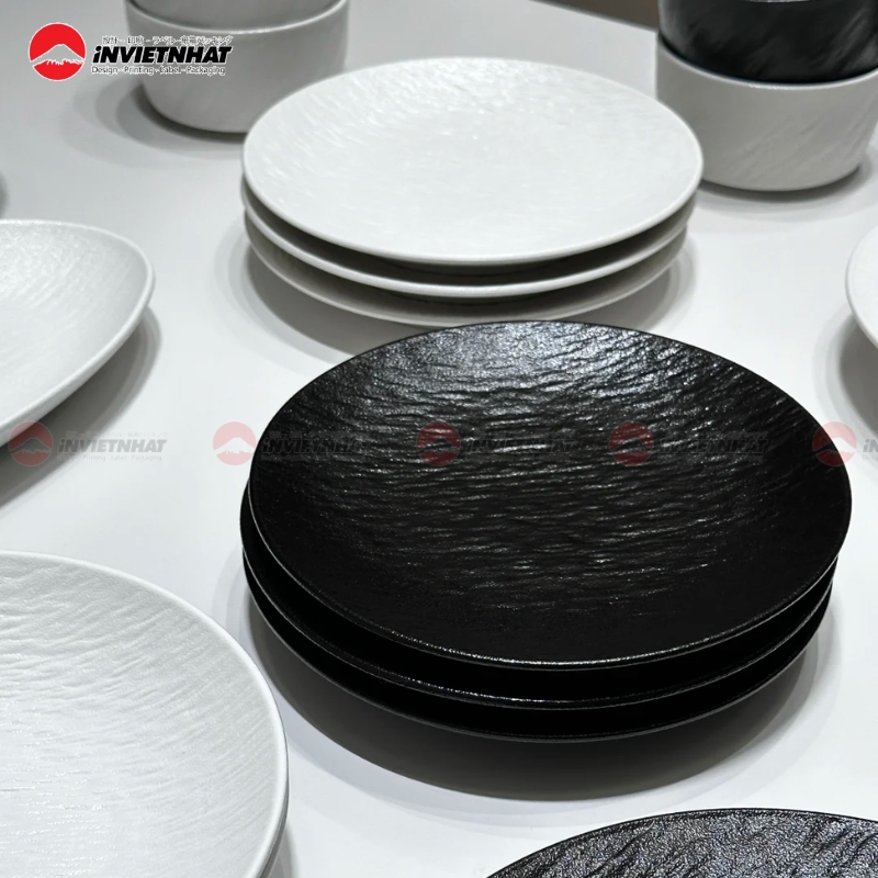 Nhựa melamine chất liệu dùng để in logo lên chén bát đĩa