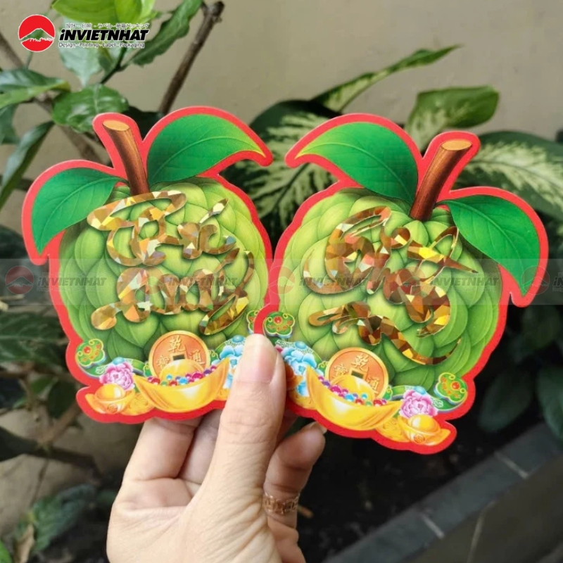 tem decal dan trai cay tet chu thu phap 3