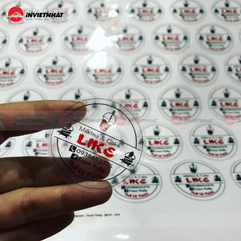 99+ Mẫu In Tem Dán Hộp Chất Liệu Chống Xước Bám Dính Tốt