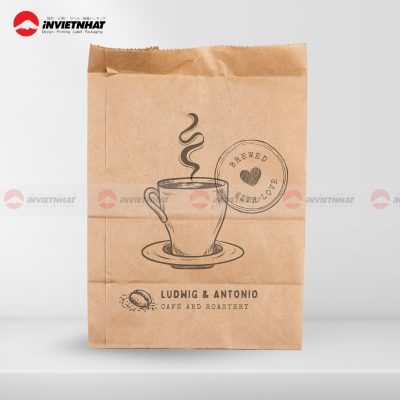 in túi giấy cà phê