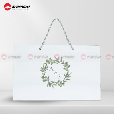 in túi giấy trắng