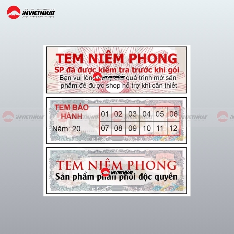 tem niem phong bao hanh