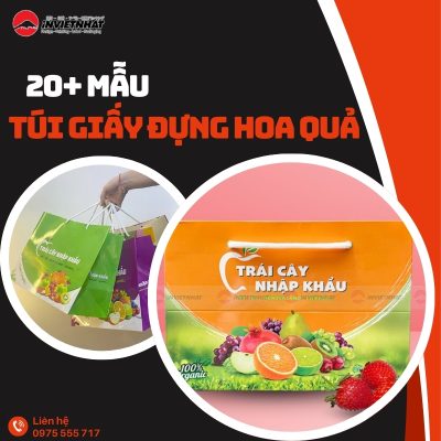 túi giấy đựng hoa quả