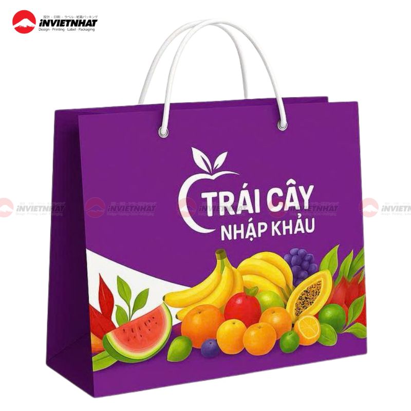 23+ Mẫu in túi giấy đựng hoa quả ĐẸP, chịu lực cao cấp 14 túi giấy đựng trái cây 2