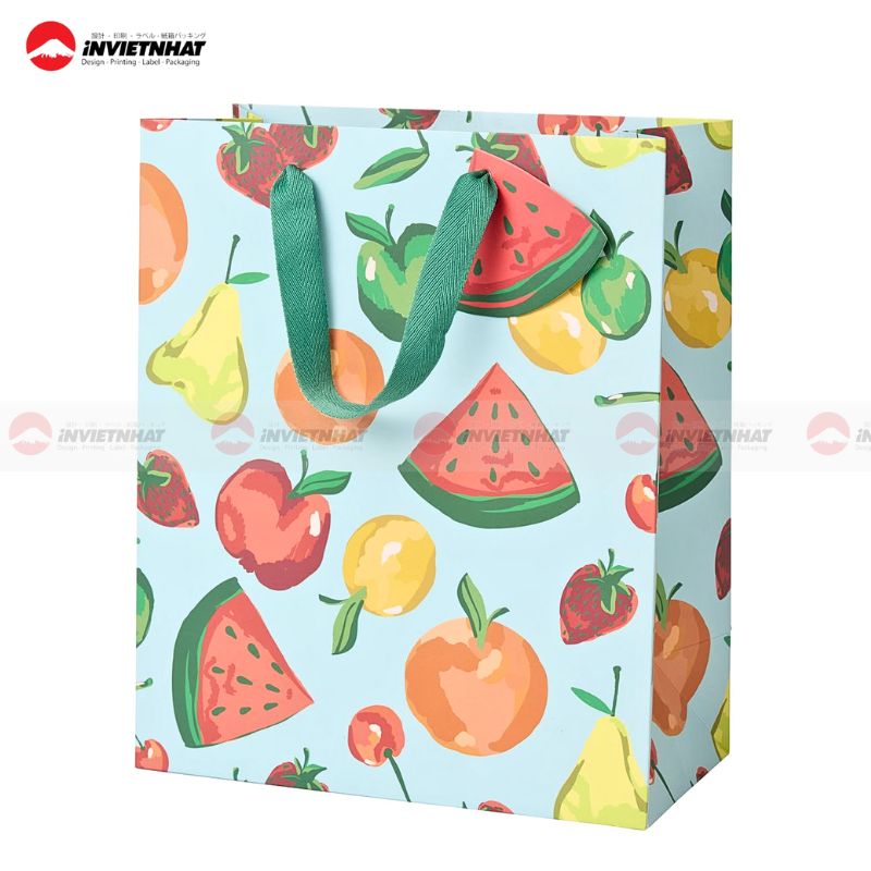 tui giay dung trai cay tuoi