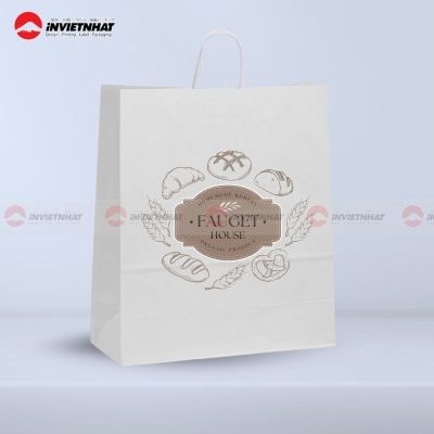 túi giấy xi măng đựng thực phẩm trắng