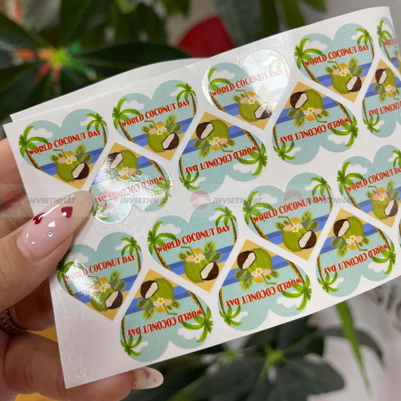Decal giấy cán bóng